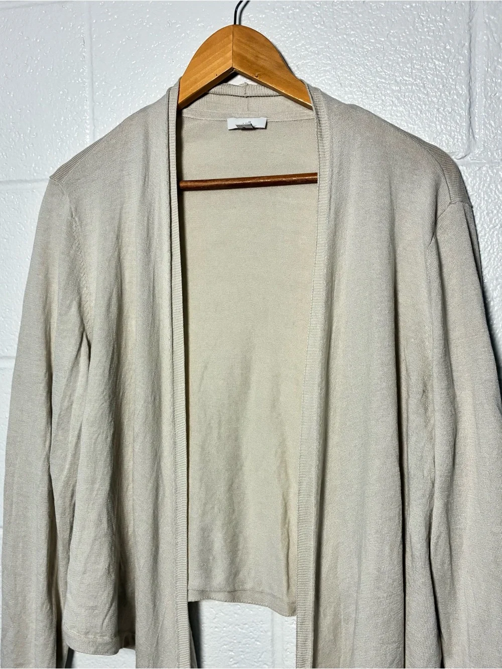 J Jill linen modal rayon cotton blend drape cardigan